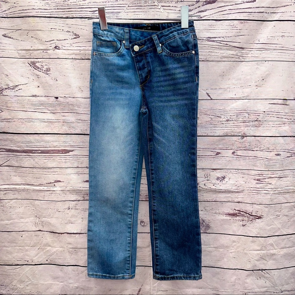 Joe’s Girls Split Color, Crossover Waist Jeans Size 10